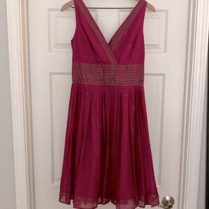 Isaac Mizrahi for Target, size 6, fuchsia, 17” across the bust.